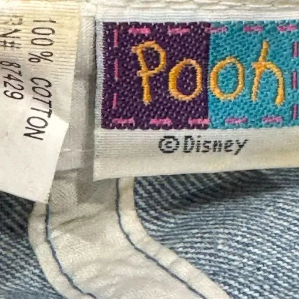 Disney Pooh Vintage 90’s Embroidered Denim Hat Pooh Piglet Adult One Size - Image 2