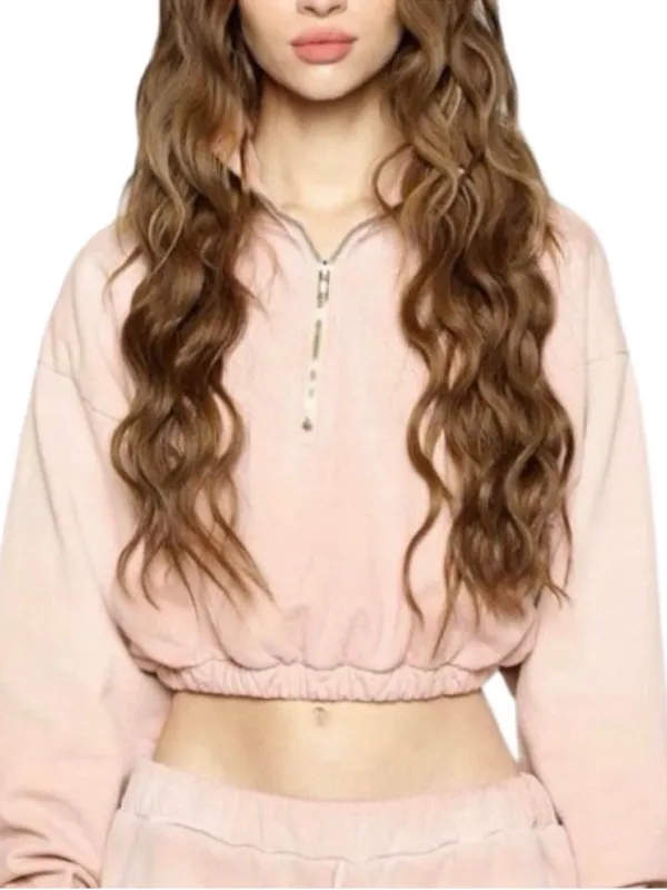 Revolve Ariel × Boys Lie Caught Blushing Quarter Zip Pullover NwOT - Image 2