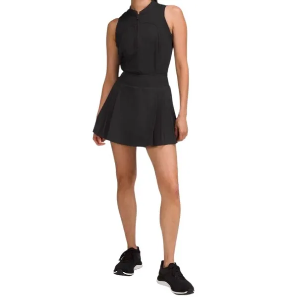 .Lululemon Side-Pleat High-Rise Tennis Skirt Black Size 4 - Image 12