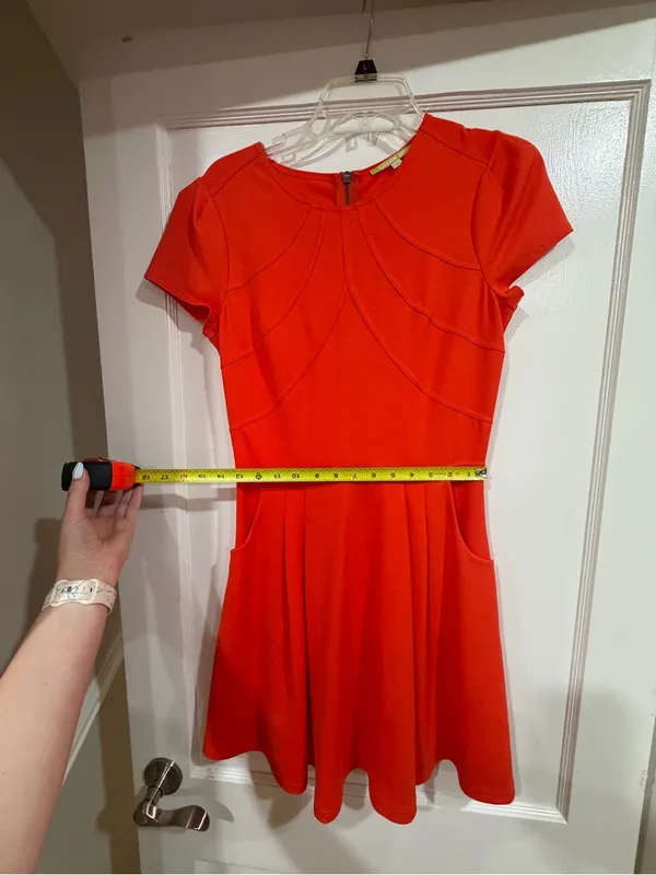 Gianni Bini Bright Red Short Sleeve Dress​ - Image 8