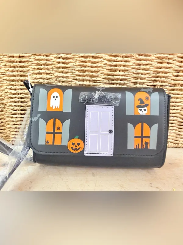 Betsey Johnson haunted house Halloween purse cross body clutch bag - Image 2