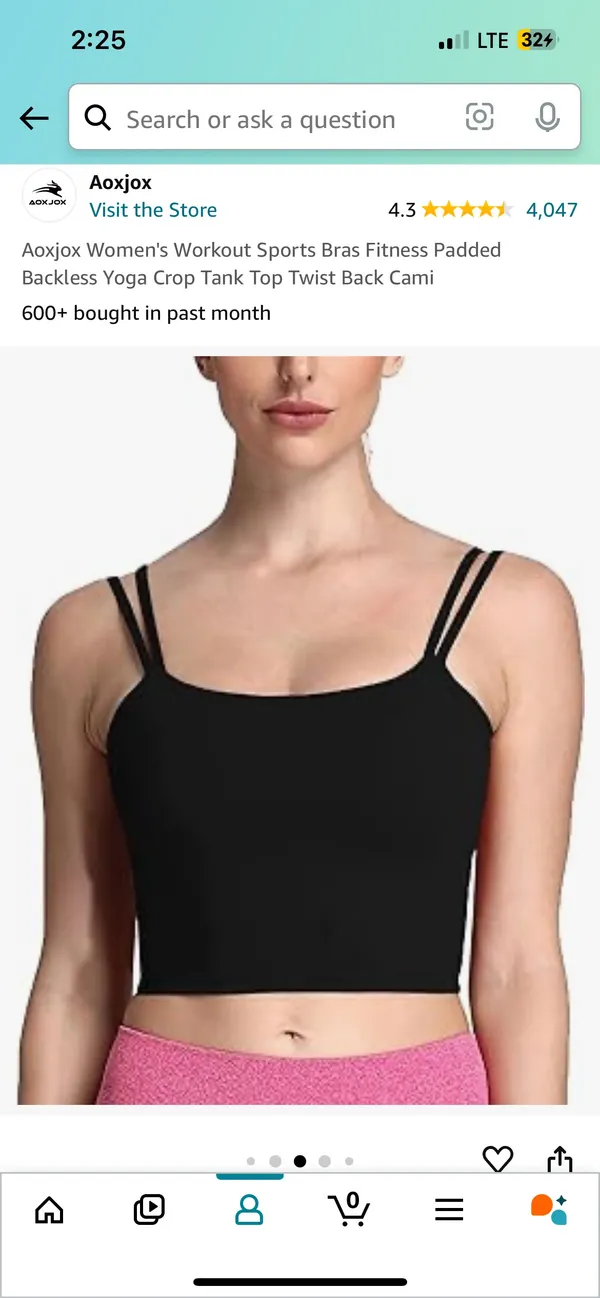Amazon Aoxjox Sports Bra Top - Image 4