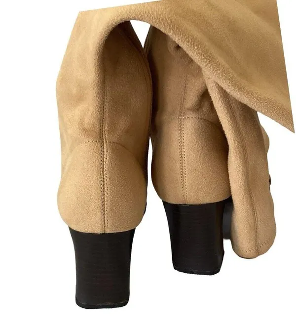 Aerosoles Canmidd Camera Fresh Tan Suede Boots - Image 4