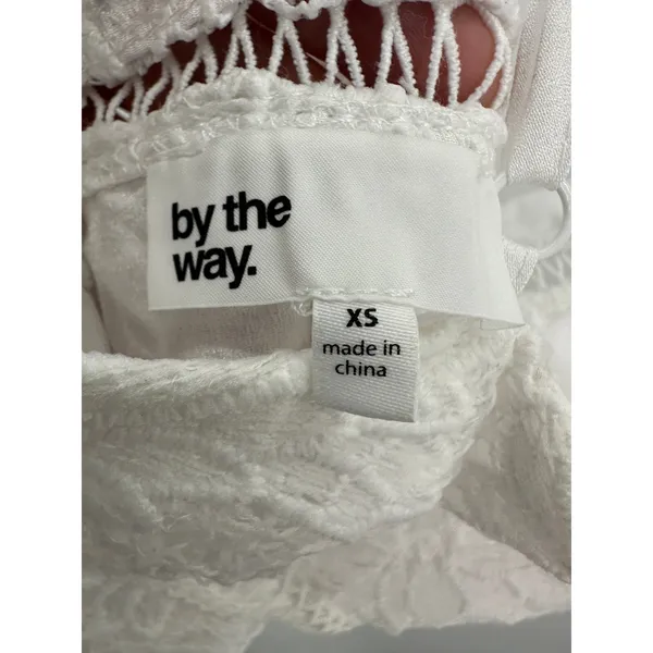 By The Way Revolve White Floral Lace Sleeveless Romper XS Bridal Bachelorette‎ - Image 8