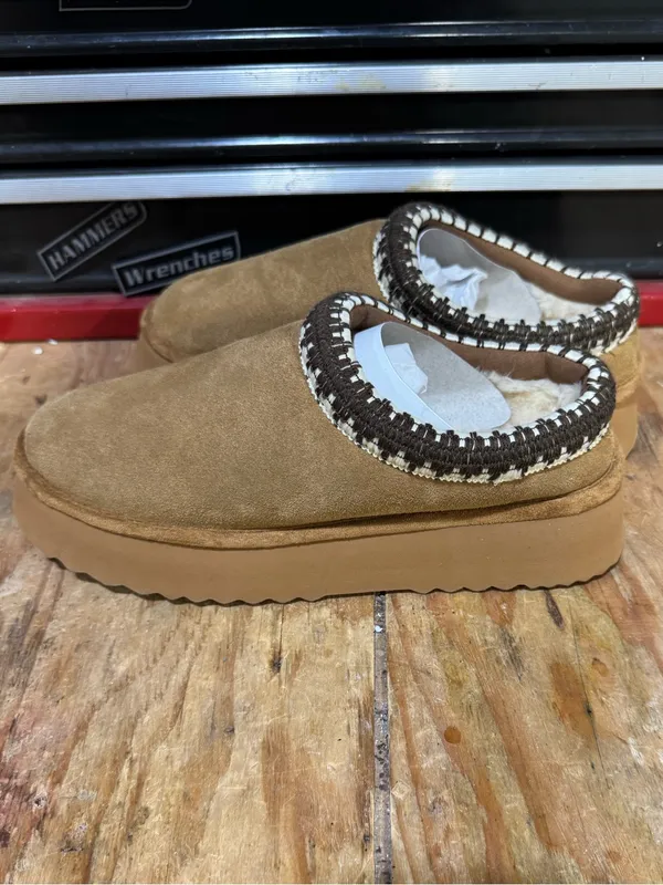 Steve Madden Selena 2 Platform Slip On Faux Fur Mule Women’s 9 New - Image 4