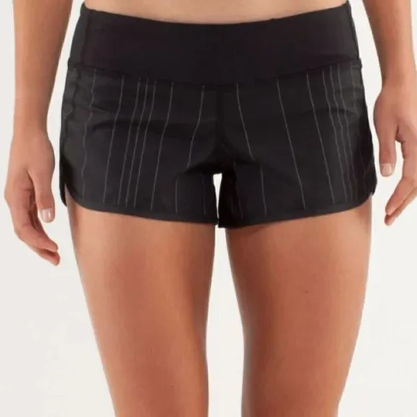 Lululemon Run Speed Short‎ Black Reflective 4 - Image 2