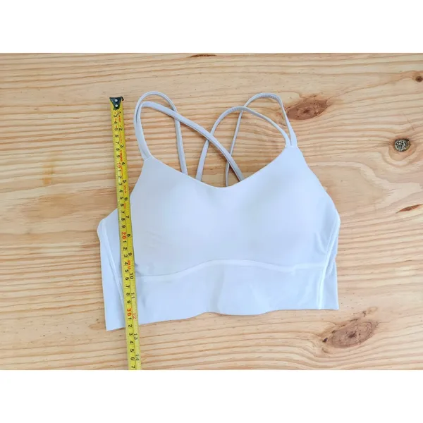 Lululemon Align Bra Gray Size S Nulu Fabric Cross Back Yoga Sports Bra - Image 9