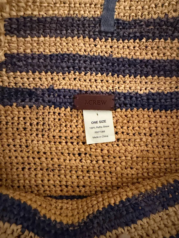 J.Crew Beach Bag Straw - Image 3