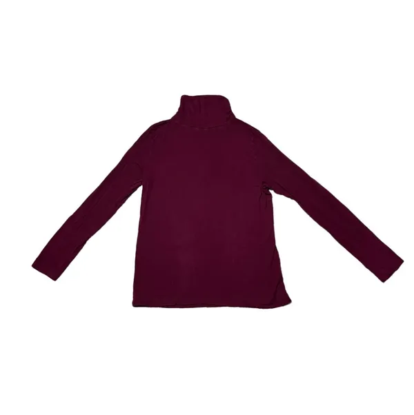 L Joseph A. Wine Red Burgundy Women’s Long Sleeve Comfy Winter Turtleneck Top Shirt - Image 5