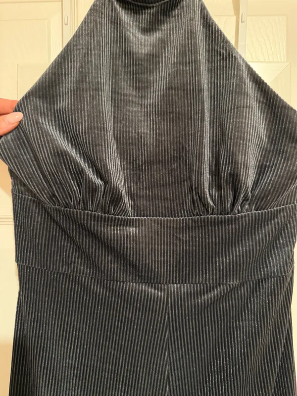Velvet jumpsuit Gray Size M - Image 3
