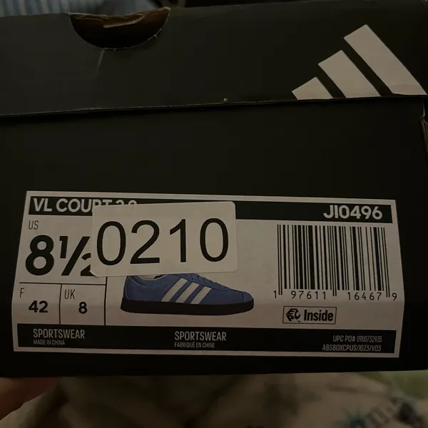 Adidas Men’s blue shoes vl court 2.0 (size 8.5) - Image 5