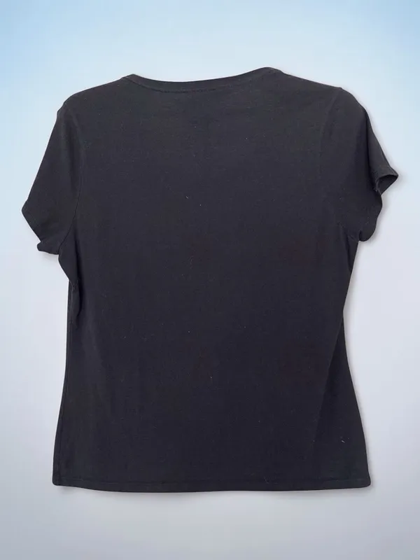 Vegas Golden Knights NHL Women's Black V-Neck Graphic T-Shirt Size Large - Image 2