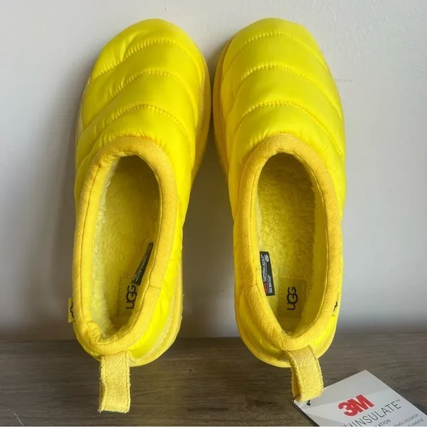 Ugg NEW Women's Tasman LTA Canary Yellow Puff Slippers Size 10 #094 - Image 8