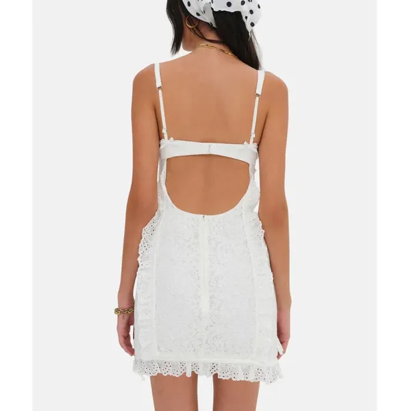 For Love & Lemons Mandy Mini White Lace Dress NWT Size XL - Image 5
