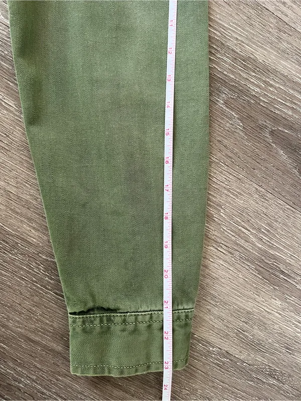 Universal Thread Olive Green Chore Utility Jacket Cotton Relaxed S - Image 13