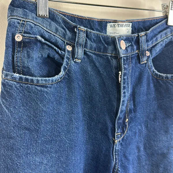 We The Free‎ Baggy Wide Leg Carpenter Pants Jeans Zip Fly Size 27 - Image 2