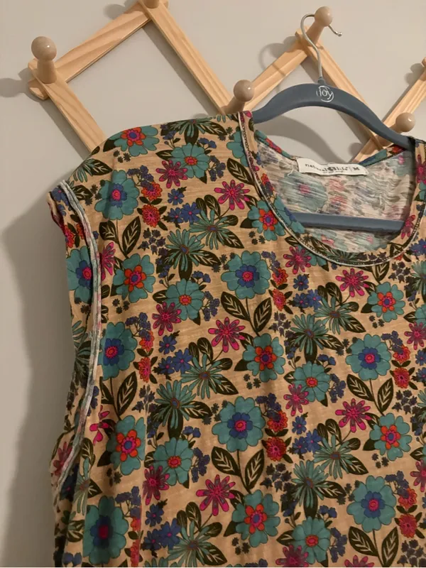 Natural Life Cotton Floral Midi Dress size Medium - Image 2