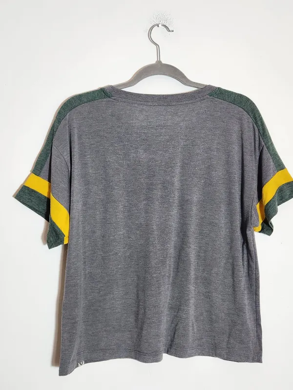 Colosseum Womens Distressed Baylor Bears Gray Boxy Fit Shirt Size Large - Image 4