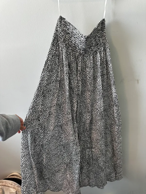 Black and White Maxi Skirt - Image 5
