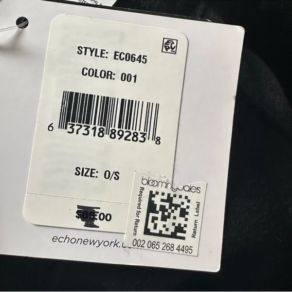 NWT Echo New York‎ Reversible Bucket Hat Black One Size - Image 10