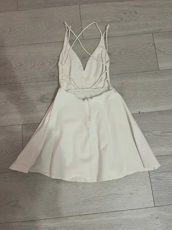 Lulus White Strappy Mini Dress - Image 2