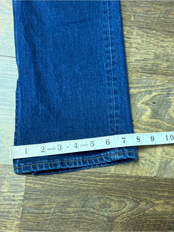 Abercrombie & Fitch Mid Rise 90's Straight Women's 27 Curve Love Denim Stretch - Image 2