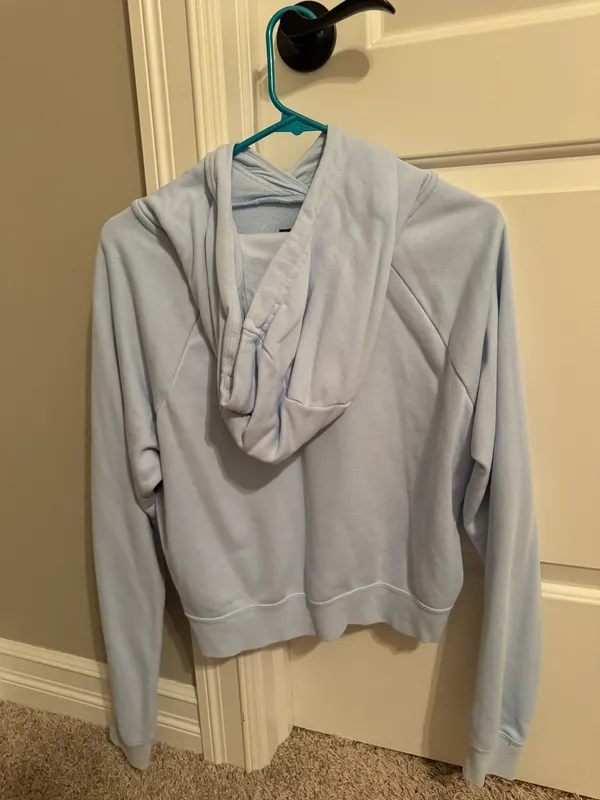 Nike cropped hoodie blue - Image 2
