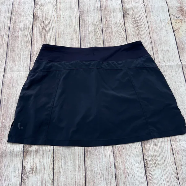 Lole Womens Black Active Skort Size S Wicking Antistatic Zipper Pocket Athletic - Image 5