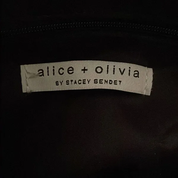 Alice + Olivia Black Fabfitfun Daisy Print Duffle Bag Weekender Travel Overnight - Image 2