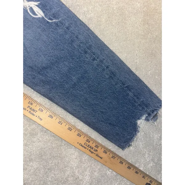 agolde feel‎ good jamie jeans button raw hem distressed 26 - Image 13