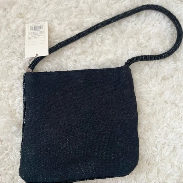 A New Day‎ Beaded Heart Shoulder Bag Black NWT - Image 3