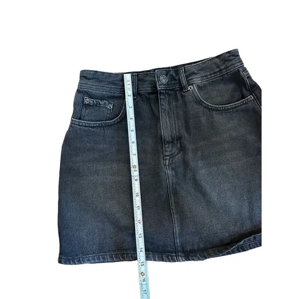 UO BDG womens black‎ denim skirt sz M - Image 5