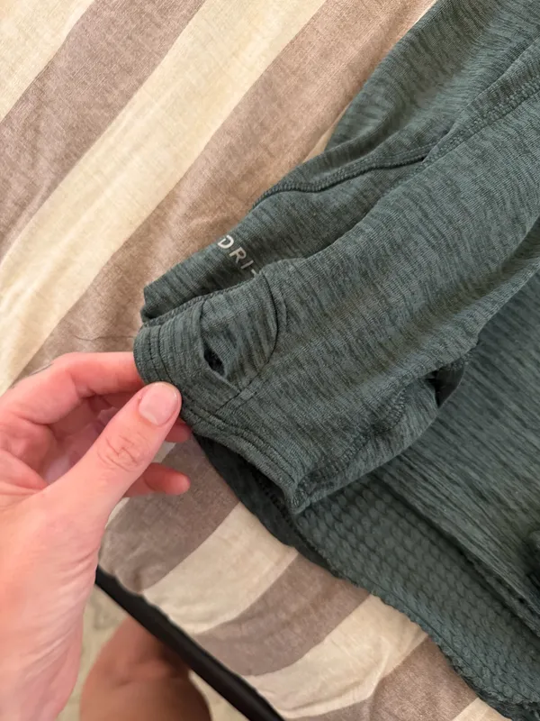 Green Nike Running Zip 1/2 Pullover - Image 3