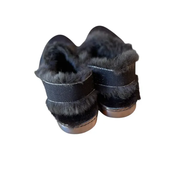 Sesto Meucci Black Leather Fur Lined Comfort Clogs Women's 6.5 NWOB Cozy Luxury - Image 8