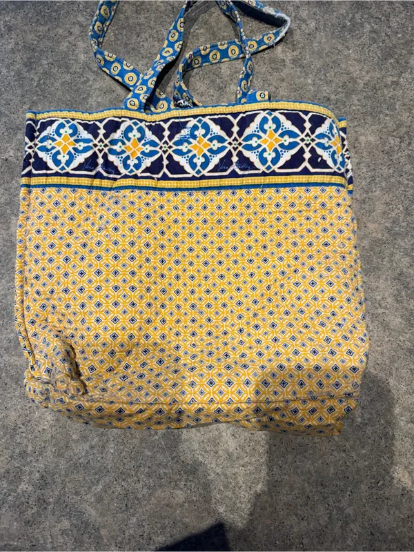 Retired Vera Bradley Riveria Blue Tote - Image 8