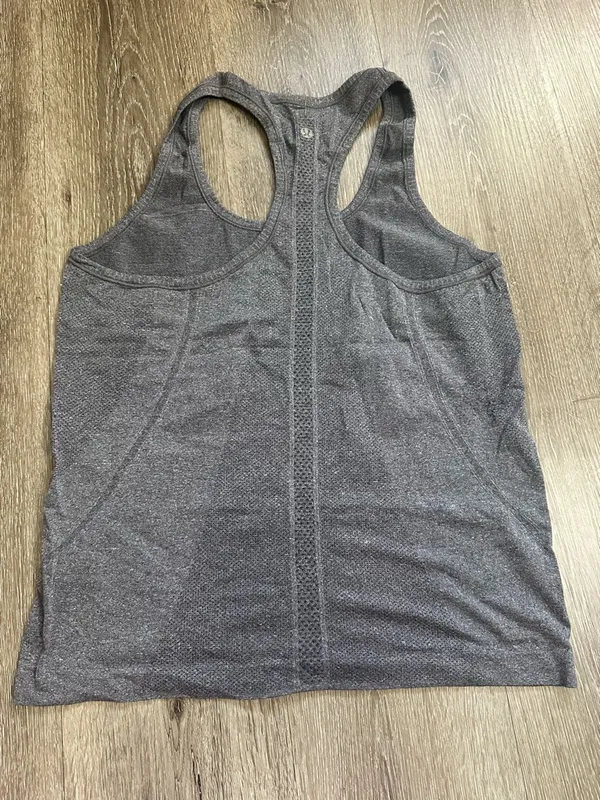 lululemon athletica Charcoal Gray Scoop Neck Racerback Tank - Image 5