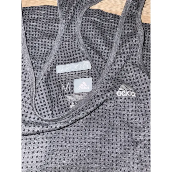Adidas Women's Grey Racerback Size Medium - Image 2
