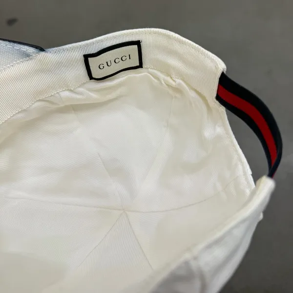 GUCCI Web Canvas Baseball Hat unisex size small 57cm authentic designer cap - Image 5
