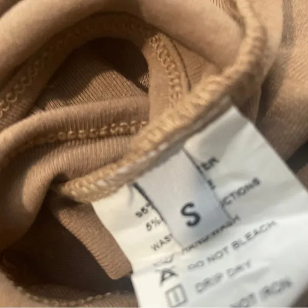 Elegant Tan Long Sleeve Top - Image 2