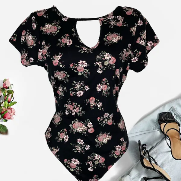 Ultra Flirt Juniors Gigi Keyhole Bodysuit - Image 2