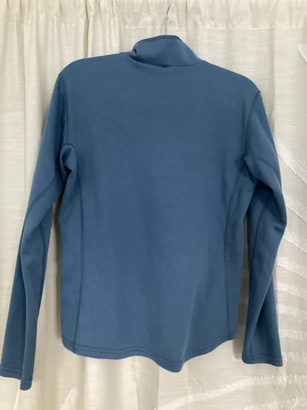 Vintage Granola Blue Quarter Zip Long Sleeve - Image 3