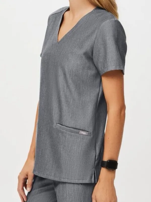 NWT Figs Casma Three Pocket Scrub Top Graphite Size XXL PO# 1327 - Image 5