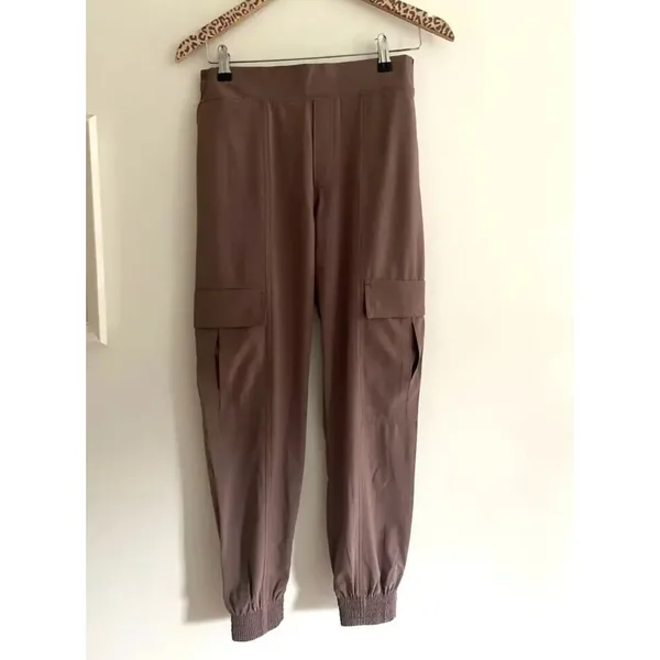 ATHLETA Chelsea Utility Joggers Mineral Brown Size 2 - Image 2