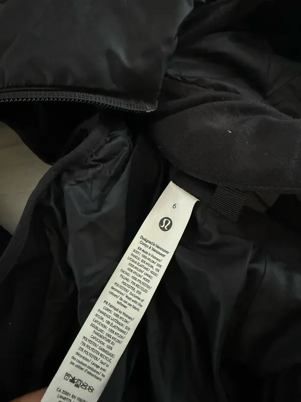 Black Lululemon Puffer Vest - Image 8