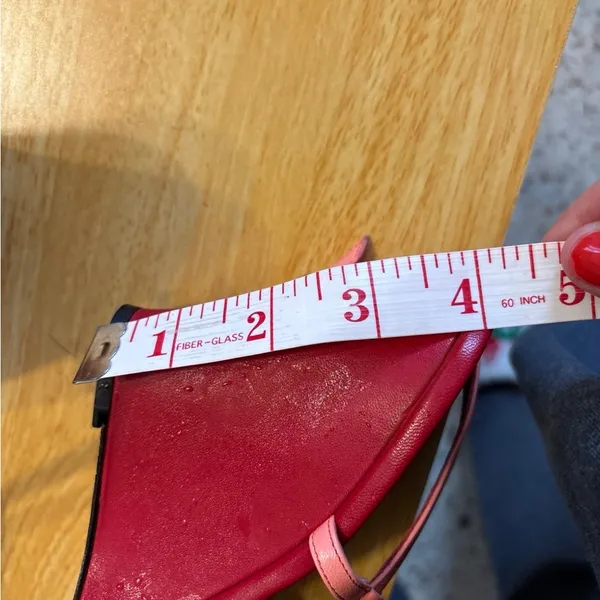 L.K. Bennett red heel red bow with sling back strap 9.5 Pink - Image 9