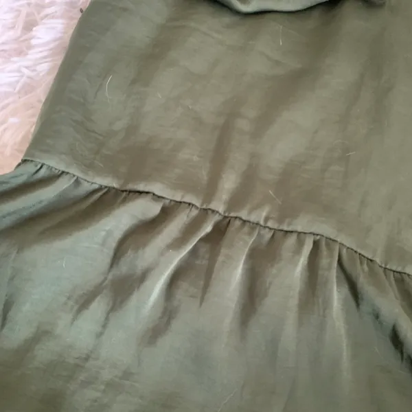 H&M Olive Green Satin Tank Top - Image 2