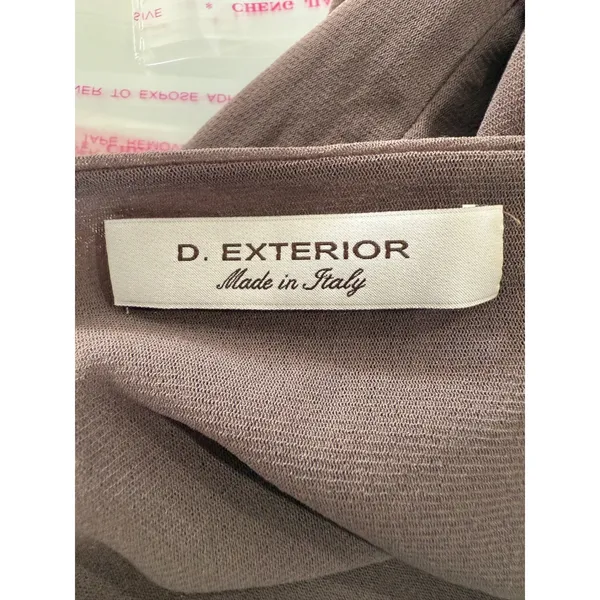 D.Exterior Made in Italy Nylon Blend Tank Top Sleeveless Casual Brown‎ S - Image 6