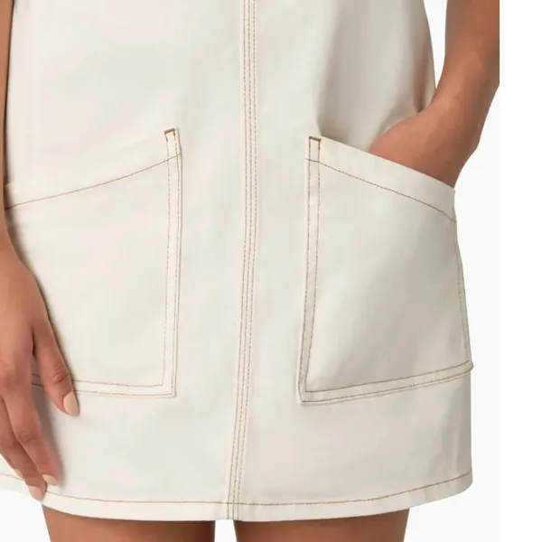NWT Dickies Womens 5" Twill Bib Dress, Cloud - FVR52 XS - Image 5
