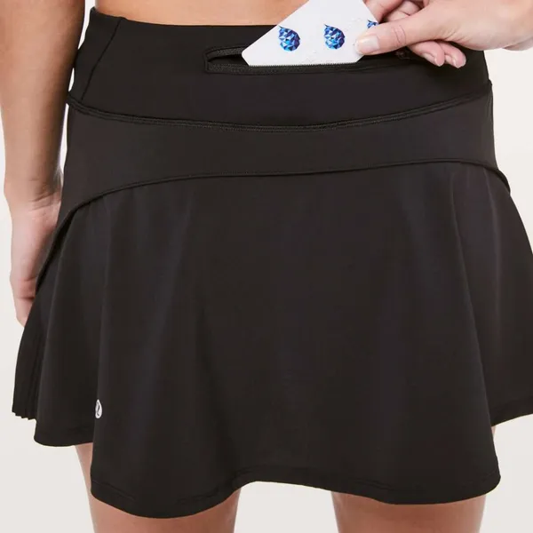 Lululemon Play Off The Pleats Skirt Tennis Pickleball Golf in Black Size 2 - Image 4