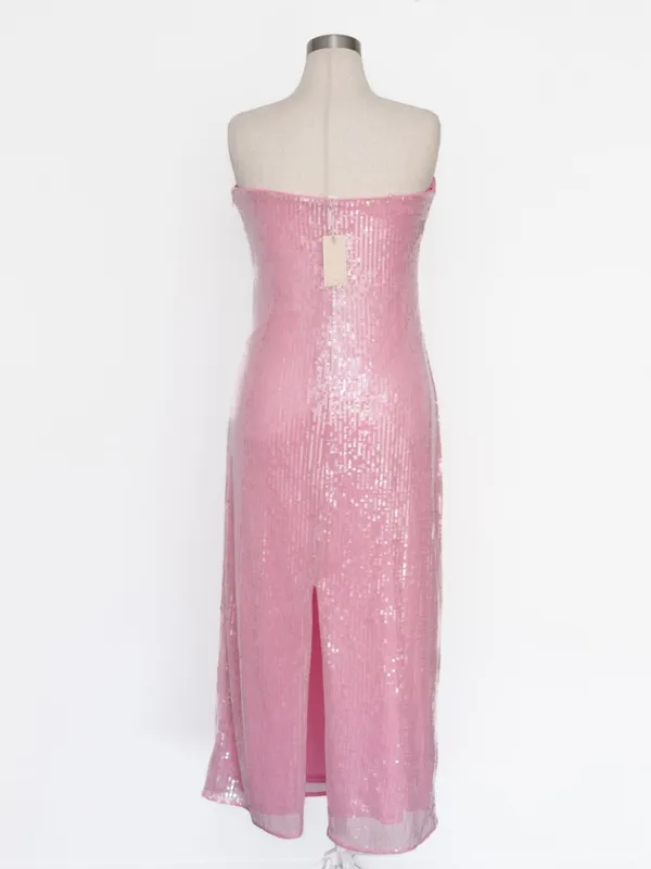 Hutch - Elena Strapless Sequin Column Maxi‎ Dress - Image 4